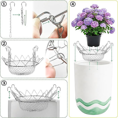 Adjustable Planter Insert for Pots Any Height,Plant Risers for Inside Pots,Fits The TOP Opening of The Flower Pot Opening 12-18" Wide,Wedding & Party Decor