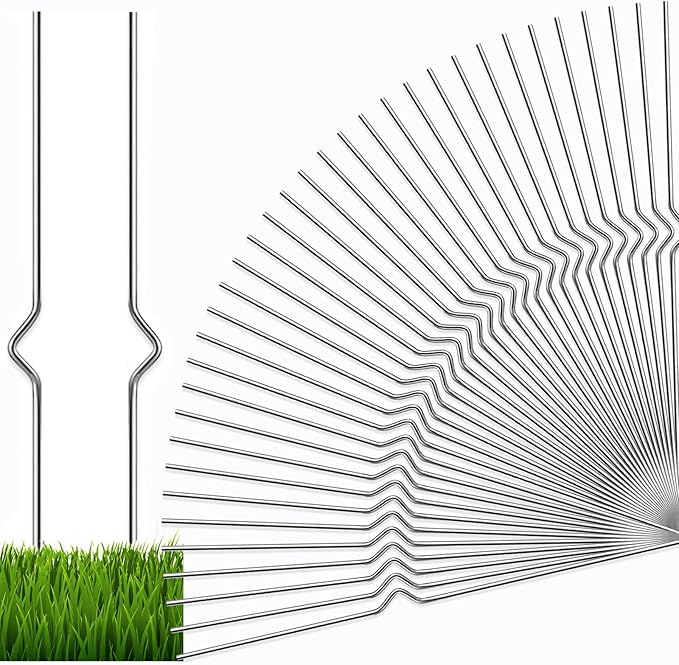 Yard Sign Stakes - 56 Pack Heavy Duty Metal Wire Stakes for Garden Lawn Signs 13'' Alternative to H Frame Stakes for Corrugated Plastic Yard Signs Holder