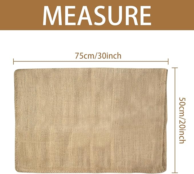 5PCS Large Burlap Bags- 20x30 Inch Natural Jute Burlap Sacks, Reusable Plant Grow Bags Root Vegetable Holders, Strong Potato Sacks for Gardening Planting Food Storage
