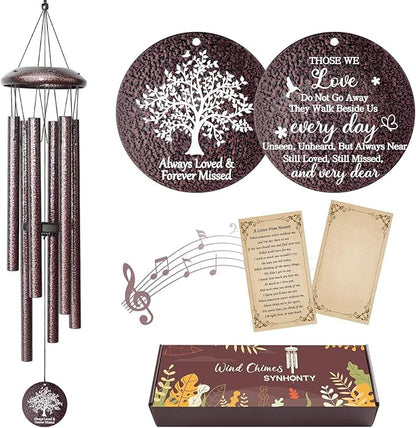 Memorial Gifts for Loss of Love one, 25''Memorial Wind Chimes of Sympathy Gifts for Loss of Love one, Bereavement, Condolence, Remembrance Gifts,Windchimes in Memory