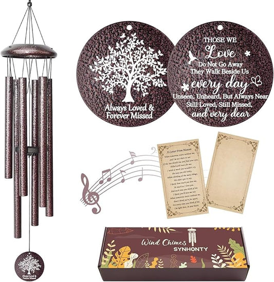 Memorial Gifts for Loss of Love one, 25''Memorial Wind Chimes of Sympathy Gifts for Loss of Love one, Bereavement, Condolence, Remembrance Gifts,Windchimes in Memory