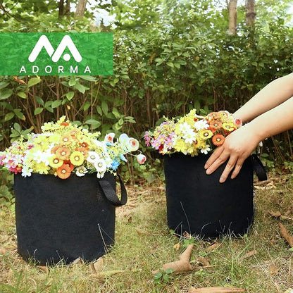 20-Pack 3 Gallon Grow Bags, Heavy Duty Aeration Fabric Pots with Handles,300G Thickened Nonwoven Pots for Plants/Vegetables/Flowers