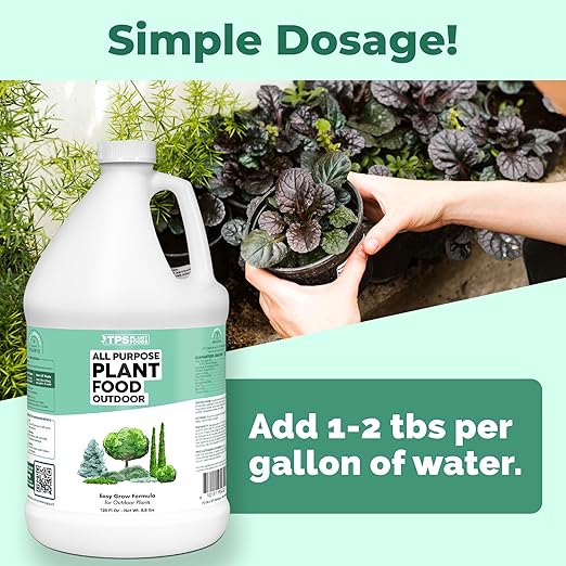 Plant Food Outdoor, Complete Liquid Outdoor Plant Fertilizer, 1 Gallon (128 oz)