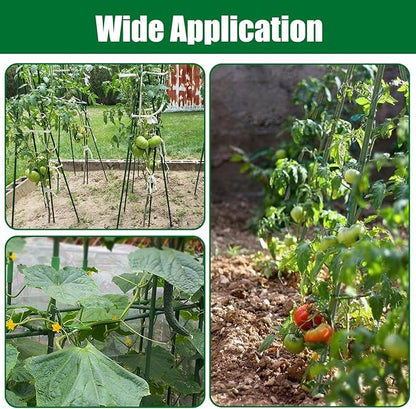 Garden Stakes 55 Inches Steel Plant Stakes Tomato Stakes Garden Poles Pack of 25