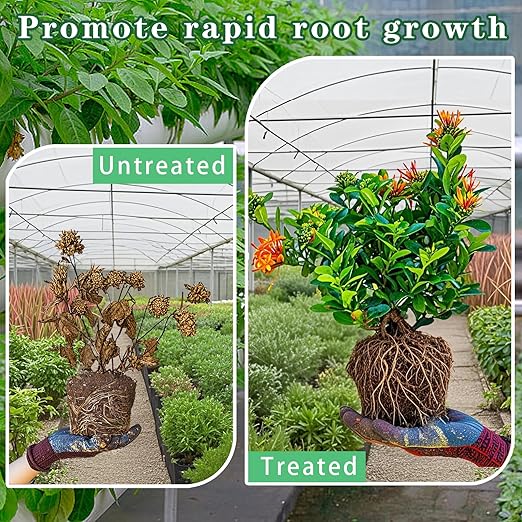 Mycorrhizal Fungi for Soil, 17.6 Oz Rooting Hormone for Cuttings, Root Enhancer for Plant Growth, Organic Root Stimulator for Plants, Nutrient Fertilizer from Vegetable Flower Tree Garden
