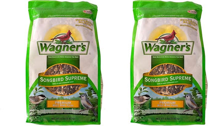 Wagner's 62042 Songbird Supreme Blend Wild Bird Food, 8-Pound Bag (Pack of 2)
