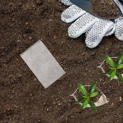 Seed Starter Bags Small, 200PCS 3x4 inch Non-Woven Nursery Plant Grow Bags, Fabric Seedling Bags Pots Pouch for Plants Seeding Clones Home Garden Supply