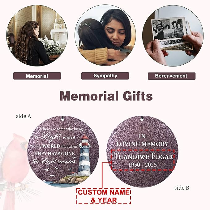 ASTARIN 30/36/45inch Personalized Memorial Wind Chimes for Loss of Loved One, Memorial Gifts for Loss of Mother/Father, Sympathy Gifts for Funeral Condolence Bereavement Grief, Produced in USA