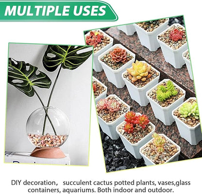 Succulent Rocks for Plants Tiny Pebbles for Planters 4.8LB Pea Gravel Bulk Course Sand Soil Small Decorative Stones for Indoor Bonsai Pots Cactus Top Dressing Aquarium Garden Landscape, Red