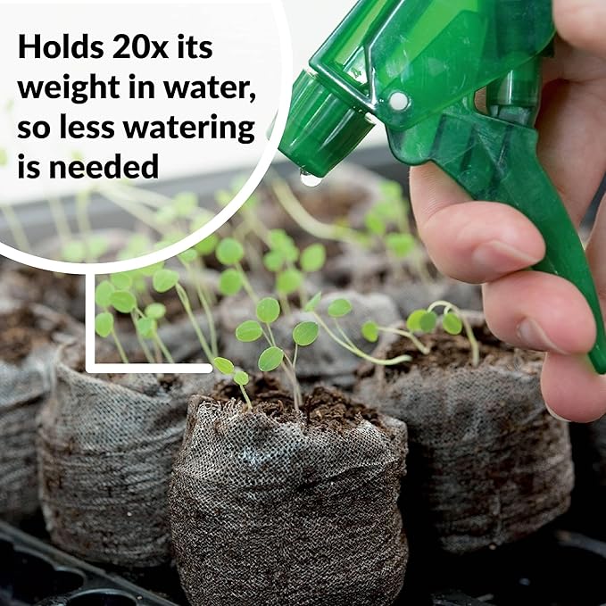 Jiffy Peat Soil Pellets Seed Starter Plugs - Indoor Seedling Planter - 1000 Count - Peat