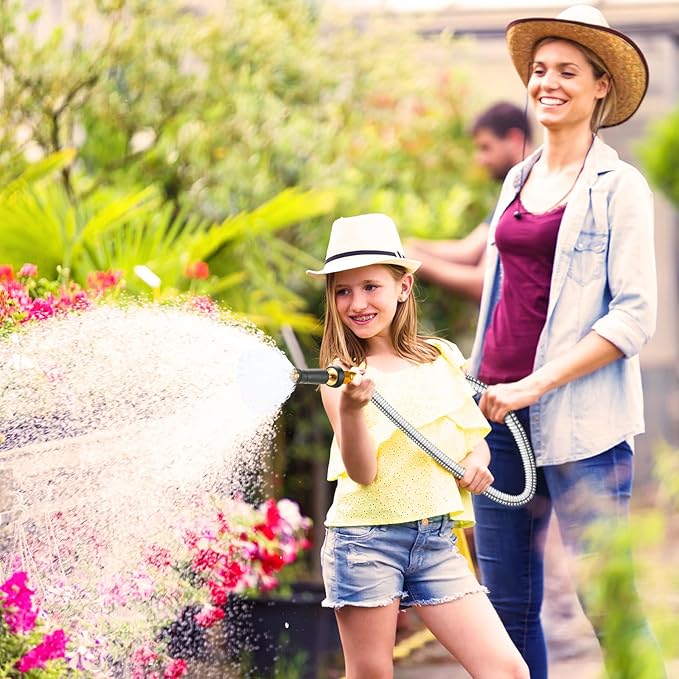 Metal Garden Hose 200 FT - 304 Stainless Steel Water Hose 200 FT - Expandable Short Flexible Garden Hose,no Kink Explosion, no Bite