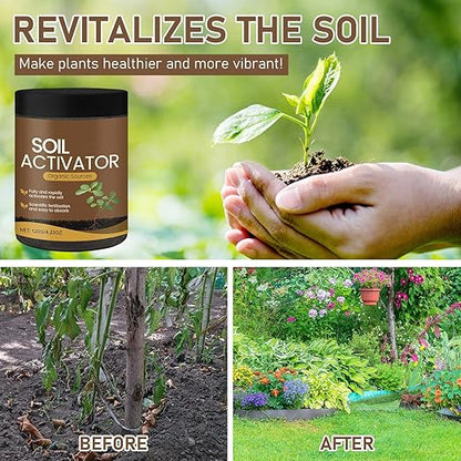 2PCS Soil Activator, Soil Activator for Plants, Organic SoilActivators and Fertilizers, for Most Plants Promotes Nutrient Absorption and Root Development