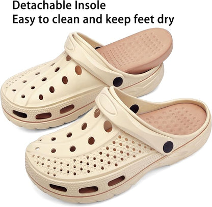 Women Men Orthopedic Clogs Arch Support Garden Shoes Sandals Slippers with Plantar Fasciitis Insoles