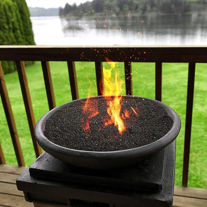 TOPZEA 12 LB Black Lava Rocks Sand for Plants, Potting Soil Decorative Landscaping Gritty Pumice, Crushed Volcanic Stone Gravel for Bonsai Succulent Cactus, Top Dressing, Vase Filler, Fairy Gardening