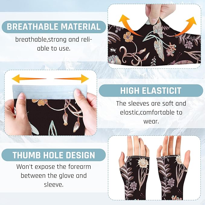 Gardening Sleeves for Women Farm Sun Protection Thorn Proof Cooling Arm Sleeves to Cover Arms for Garden Sports