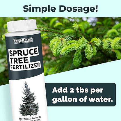 Spruce Tree Fertilizer for Spruce Trees, Great for White Spruce, Blue Spruce, and Norway Spruce, Liquid Fertilizer by TPS Plant Foods, 8 oz (250mL)