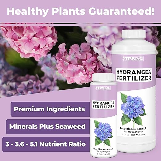 Hydrangea Fertilizer for Acid Loving Plants, Liquid Plant Food, 32 oz (1 Quart)