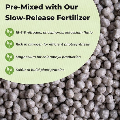 Specialty Blueberry Potting Mix by Perfect Plants | Organic Premium Mix | Use with Blueberry's, Raspberry, or Other Fruit Shrubs (4qt)