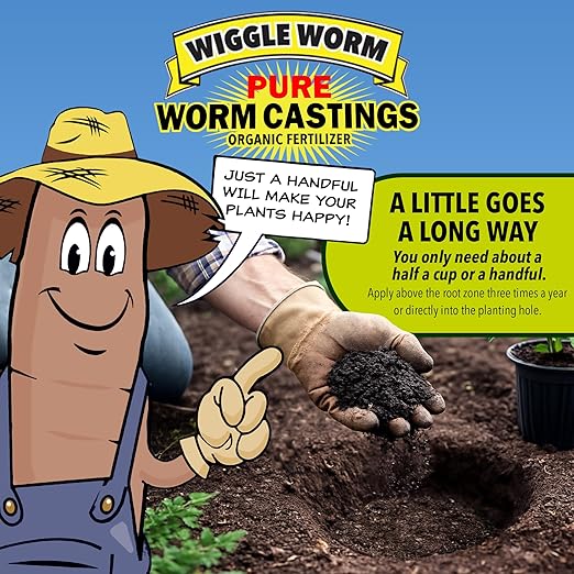 100% Pure Organic Mineral-Dense Worm Castings Fertilizer, 30lbs - Improves Soil Fertility and Aeration for Growing Better Houseplants, Vegetables, and More