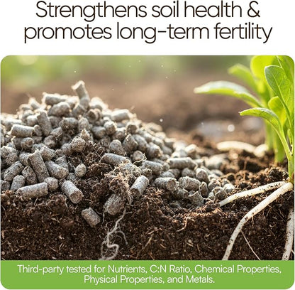 Eco-Fleece Wool Pellets – 1 lb Natural Sheep Wool Pellets for Gardening - Improve Soil Aeration, Water Retention & Naturally Plant Strength Focus and Seed Starter Soil for Healthy Growth