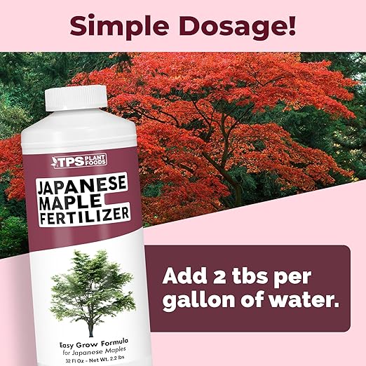 Japanese Maple Fertilizer, Complete Liquid Plant Food for All Japanese Maple Tree Varietals, 32 oz (1 Quart)