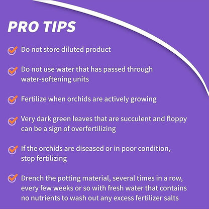 Bonide Liquid Orchid Food 9-7-9, 8 oz Concentrate Liquid Fertilizer for Strong Roots & Blooms, Use When Watering