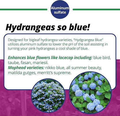 Jack's Classic 7-3-3 Hydrangea Blue Water-Soluble Fertilizer with Micronutrients to Enhance Blue Flowers, 1.5lbs