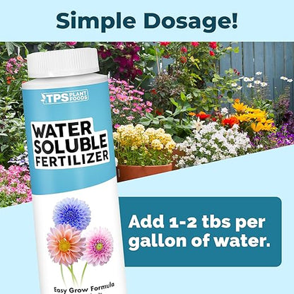Water Soluble Fertilizer, Complete Liquid Water Soluble Plant Food, 8 oz (250mL)