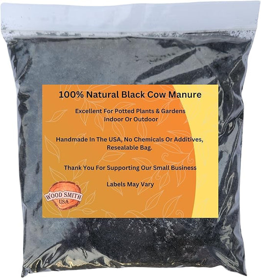 Premium Manure: Ideal Manure Starter and Vegetable Fertilizer for a Thriving Outdoor Vegetable Garden - Boosts Soil Quality! Hand Packed in The USA. 2 Quarts
