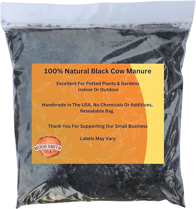 Premium Manure: Ideal Manure Starter and Vegetable Fertilizer for a Thriving Outdoor Vegetable Garden - Boosts Soil Quality! Hand Packed in The USA. 1 Quart