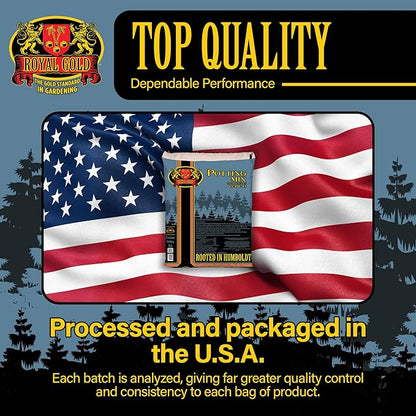 Royal Gold Potting and Propagation Mix, 1.5cu ft - Ideal for Containerized Plants/Gardens, Well-Draining, Peat-Free Formula - Encourages Healthy Root Development