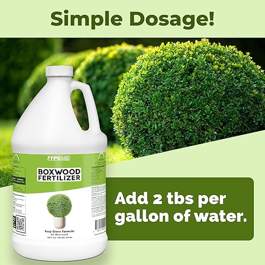 Boxwood Fertilizer, Complete Liquid Boxwood Shrub Plant Food, 1 Gallon (128 oz)