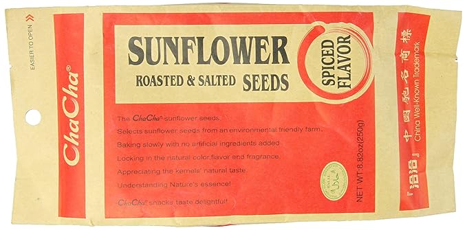 Cha Cha Sunflower Seeds, Spiced Flavor, 8.82 Ounce