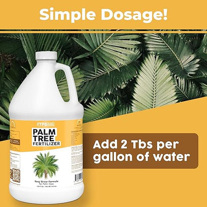 Palm Tree Fertilizer for All Palms and Ferns, Liquid Plant Food, 1 Gallon (128 oz)
