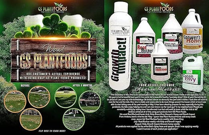 GS Plant Foods Root Ruckus Compost Fertilizer Organic Plant Food - Humic Acid & Sea Kelp Nutritional Root Supplement for Lawns, Soil, Shrubs & Vegetables - 275 Gallons