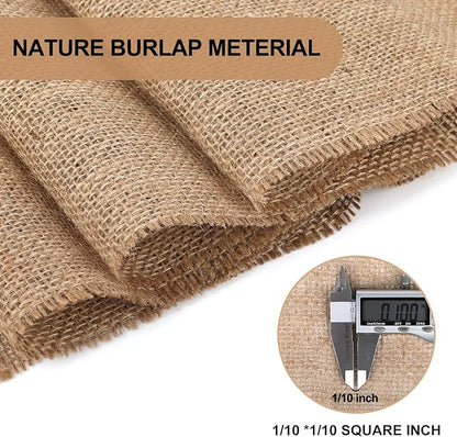 Tree Wrap for Winter,10inch Wide X 32FT Burlap Fabric Tree Protectors from Deer Bites,Tee Trunk Protector for Keep Warm and Moisturizing.