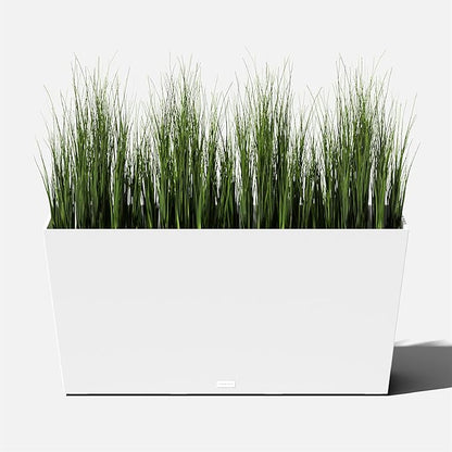 Veradek Pure Series Midori Trough Planter - Large Rectangular Planter for Indoor or Outdoor Deck/Porch | Durable All-Weather Use with Drainage Holes | Modern Decor for Shrubs, Flowers, Small Plants