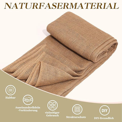 40" x20 Feet Premium Natural Burlap Fabric Roll – Multipurpose for Gardening, Weddings, Crafts & Holiday Decor – Wedding Aisle Runner, Halloween/Christmas Burlap, Weed Barrier & More