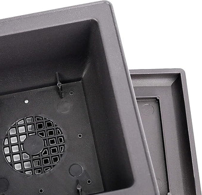 ZOENHOU 20 PCS 4.7 Inch Bonsai Training Pots, Square Plastic Bonsai Plants Growing Pot with Deep Humidity Trays for Garden, Yard, Office, Living Room, Balcony