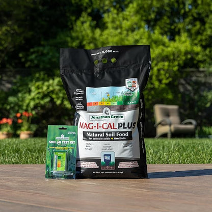 Jonathan Green (11355) Mag-I-Cal Plus Soil Food for Lawns in Acidic & Hard Soils - Soil Amendment for Grass (15,000 Sq. Ft.)