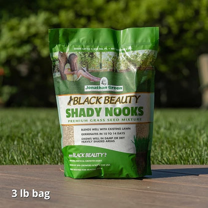 Jonathan Green (11957) Black Beauty Shady Nooks Grass Seed - Cool Season Lawn Seed (3 lb)