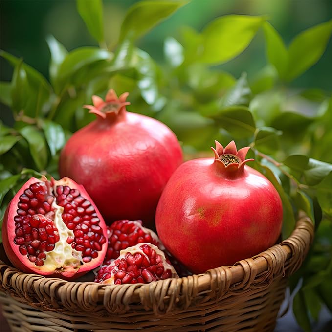 Dwarf Pomegranate Seeds for Planting Outdoor, 30pcs Pomegranate Tree Seeds Non-GMO Heirloom Sweet Edible Fruit, Sweet Juicy Fruits Plants in Your Home Garden