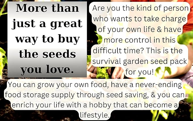 40 Vegetable & Fruit Seeds for Planting Your Outdoor & Indoor Home Garden. 25,000 Seeds, 40 Plant Markers, Growing Guide, & Survival Package. Heirloom Non-GMO Veggies by B&KM Farms (1, Large)