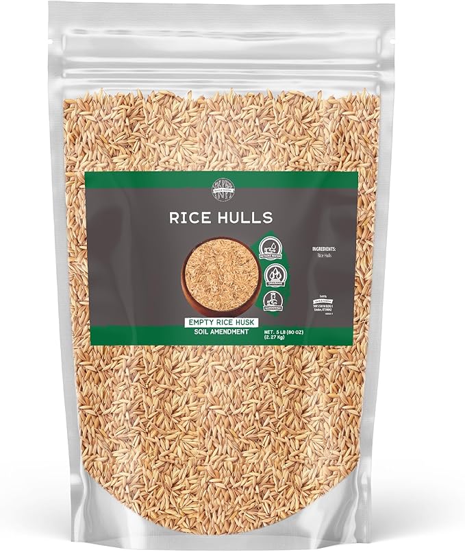 Birch & Meadow 5 lb of Rice Hulls, Gardening, Planters, Substrate