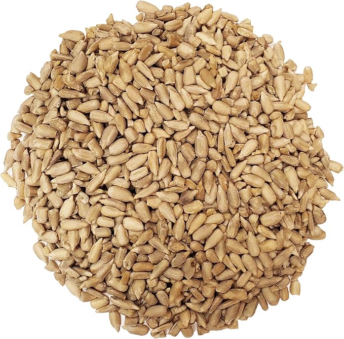 CountryMax Coarse Sunflower Hearts for Birds 10lbs - Premium No-Shell Bird Seed for Outside Feeders, Small Bag of Wild Bird Food