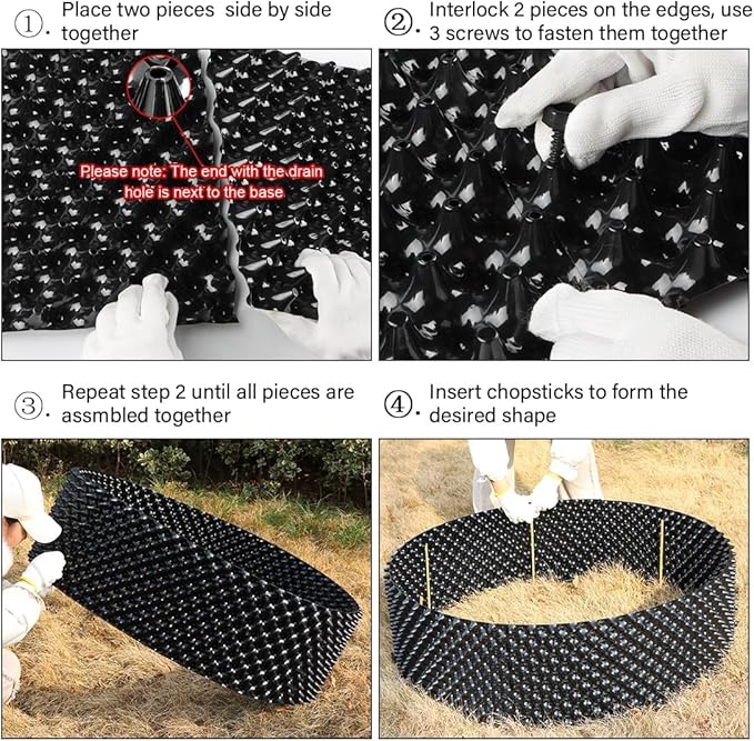 Air Pruning Containers, New Plastic Nursery Pot for Fruit Vegetable, 240 Gallon, Black