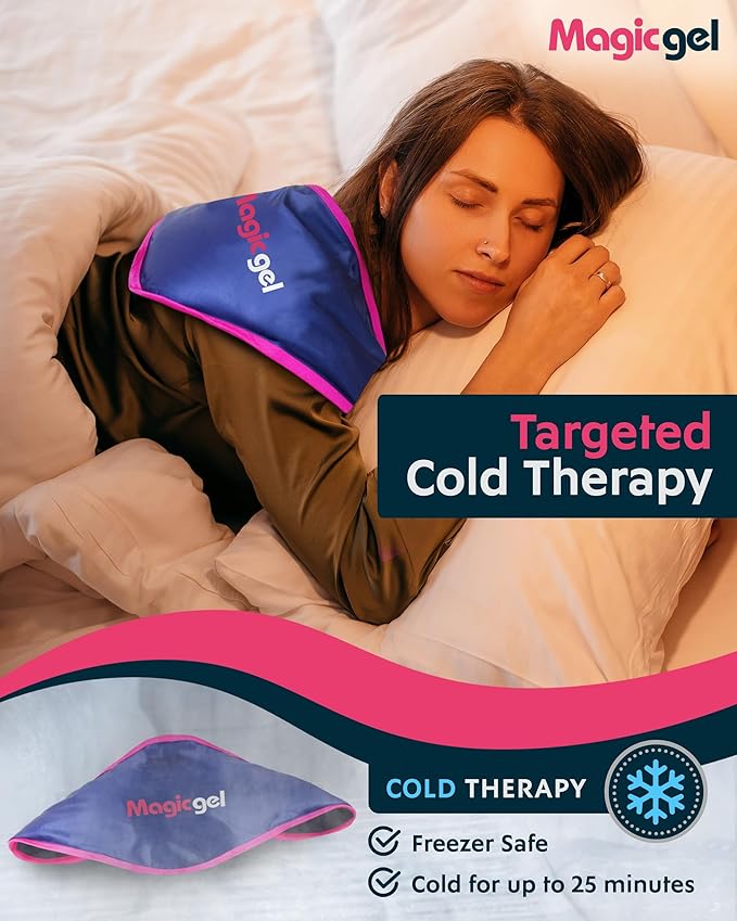 Magic Gel Neck Ice Pack - Shoulder Ice Pack - Cooling Neck Wrap - Cooler Ring - Flexible and Reusable Cold Pad - Lightweight & Comfortable - One Size Fits Most