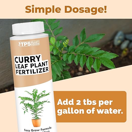 Curry Leaf Fertilizer, Complete Liquid Curry Leaf Plant Food, 8 oz (250mL)