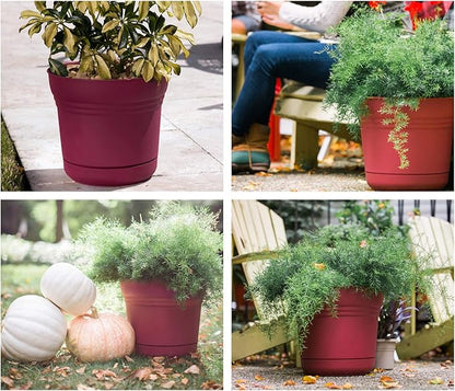 Bloem SP1212 Saturn Planter, 12-Inch, Union Red
