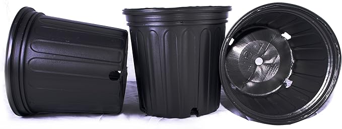 10 NEW Plastic Nursery 2 Gallon Trade POT ~ Actual Volume: 1.593 Gallons